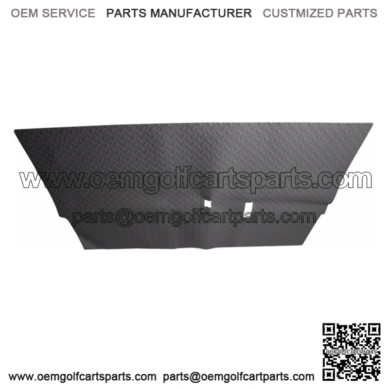 Black Diamond Plate Golf Cart Floor Mat for Club Car DS - 1982-Up