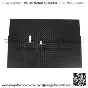 Club Car DS Golf Cart Rubber Diamond Plate Black Floor Mat
