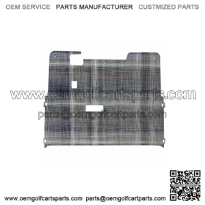 Chilewich Premium Gray Plaid Golf Cart Floor Mat For EZGO TXT 2001.5-Up