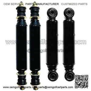 Front Rear Shock Absorber Set Black Replacement for Precedent Club Car 102588501, 102588601