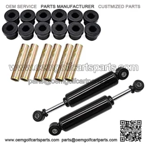 Front Shock Absorber (Tow Piece) fits Club Car DS&Precedent and 2 Set Rear Leaf Spring for Club Car DS