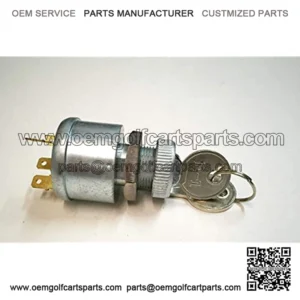 Ignition Key Switch (81+) Gas/Electric Golf Cart (with Lights) 4-Prong - 33639G01