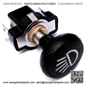 Golf Cart Push / Pull Headlight Switch Button For Club Car, EZGO, Yamaha By LLC