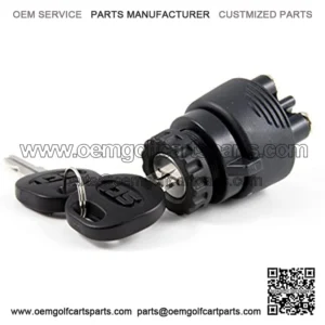 GOLF CARTS UNIVERSE Golf Cart Ignition Key Switch ON/Off/ON Club Car EZ-GO Yamaha