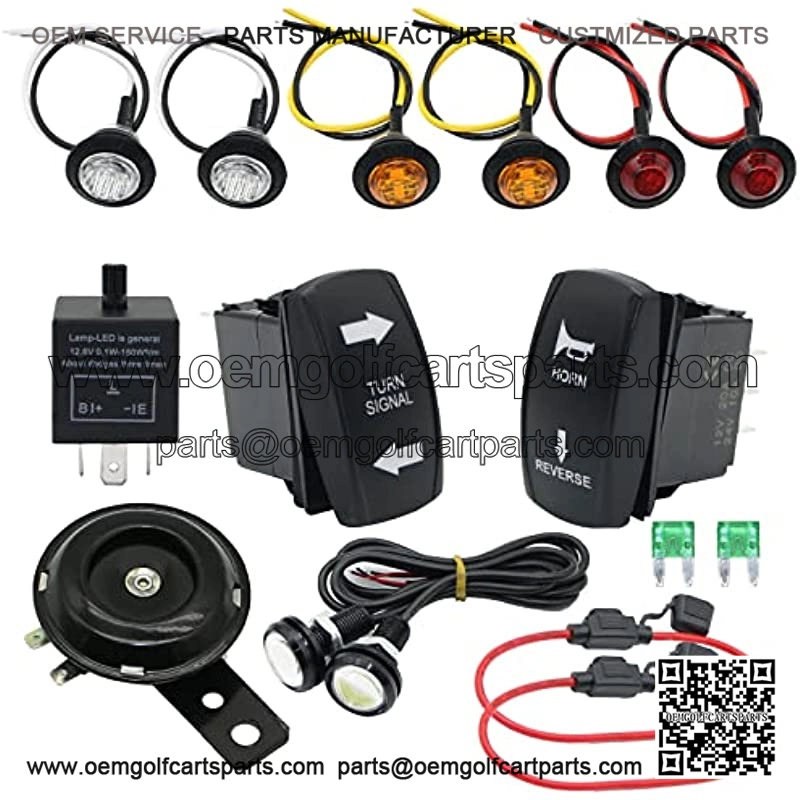 Rocker Switch Universal Turn Signal Street Legal Led Reverse Kit fit for SXS ATV UTV