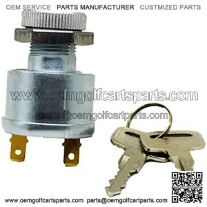 Golf Cart Key Switch for EZGO Ignition Switch 17421G1,2 Prong 4 Key
