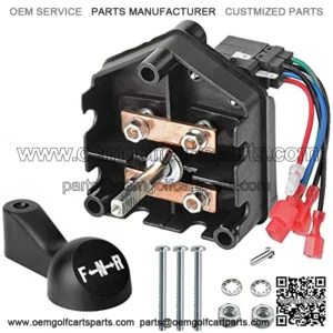 Golf Cart Forward and Reverse Switch Assembly with Handle for Club Car DS 1996-Up 48 Volt OEM #101753005