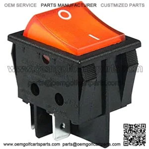 Boat Rocker Switch Canal R Series R210-C5L-BO Orange Illuminated ON/Off 20A 16A Double Pole DPST 4 Pins 2 Position Toggle Replaces for Hongju R Series Defond DRH 2415 3 SCI R13-69 Durable