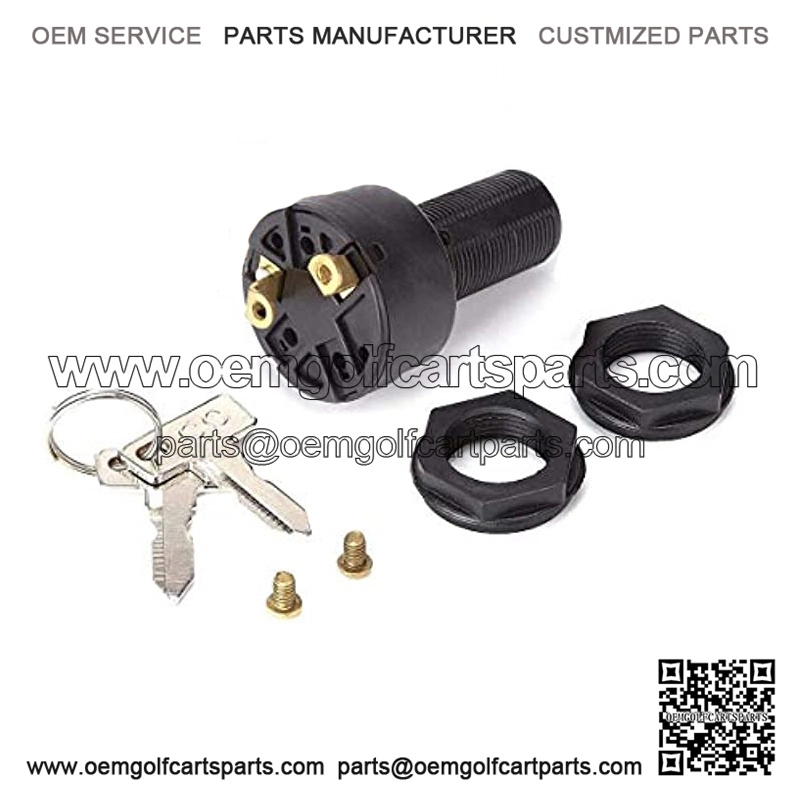 Golf Cart Ignition Key Switch for Club Car DS 1996-Up, Golf Cart Starter Switch for Electric Golf Cart OEM #101826201 36/48 Volts