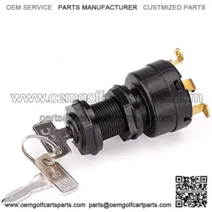 Golf Cart Switch Starter Ignition with 2 Keys for Club Car DS 1996-Up Gas Golf Cart OEM#101826301 1012505 Part