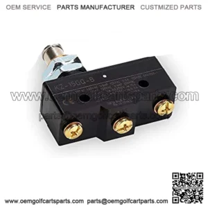 Club Car Brake Light Micro Switch fit Club Car DS 1981 UP and EZGO 1971 UP,3 Terminal Plunger-Style,Replace OEM#1011439, 12374G1, 13141G1,730, MS-011