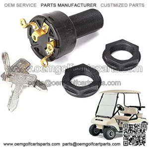 Golf Cart Ignition Switch with Keys for Club Car DS 1996-up, OEM# 1018263-01