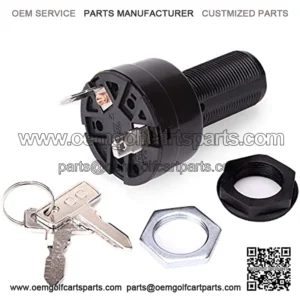 Golf Cart Starter Ignition Key Switch for Club Car Precedent Ignition Switch Electric 2004+ 2 Terminal 1025086-01 102508601