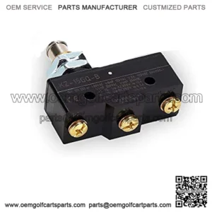 Golf Cart Brake Pedal Micro Switch 3-Terminal Plunger-Style for Club Car DS 1981 UP & EZGO 1971 UP, Replace OEM#1011439, 12374G1, 13141G1,730, MS-011