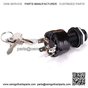 Golf Cart Ignition Switch 4-PIN for Golf Cart Club Car Precedent (2004 Up) Replacement Part 1025151 - with Club Car Key 2pcs