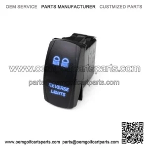 LED Rocker Switch With Blue LED Radiance Reverse Lights