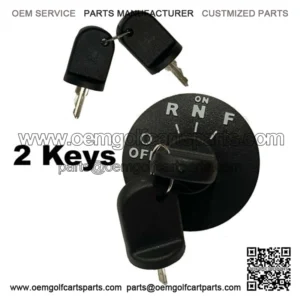 EZGO RXV Golf Cart Ignition Key Switch 2 Keys for Electric 605637 609682  08-19