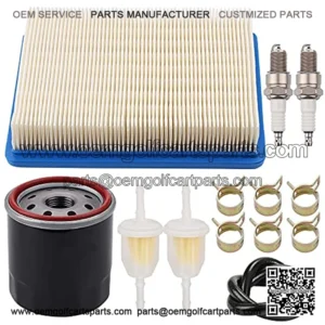 Physeed 1015426 Air Filter 1016467 Oil Filter Spark Plug Replacement for Club Car 101611003 785675 785-675 Engine Maintenance Kit