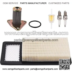 72368G01 Filtro de aire de repuesto para EZGO TXT Medalist 4 ciclos 295cc / 350cc carrito de golf 1994-2005 con filtro de aceite 26591G01 Kit de buj??a de filtro de combustible
