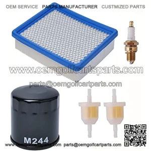 Club Car Tune Up Kit for Compatible with Golf Cart DS Gas with 1016467 Oil Filter 1025582 Air Filter 1014523 Fuel Filter Spark Plug