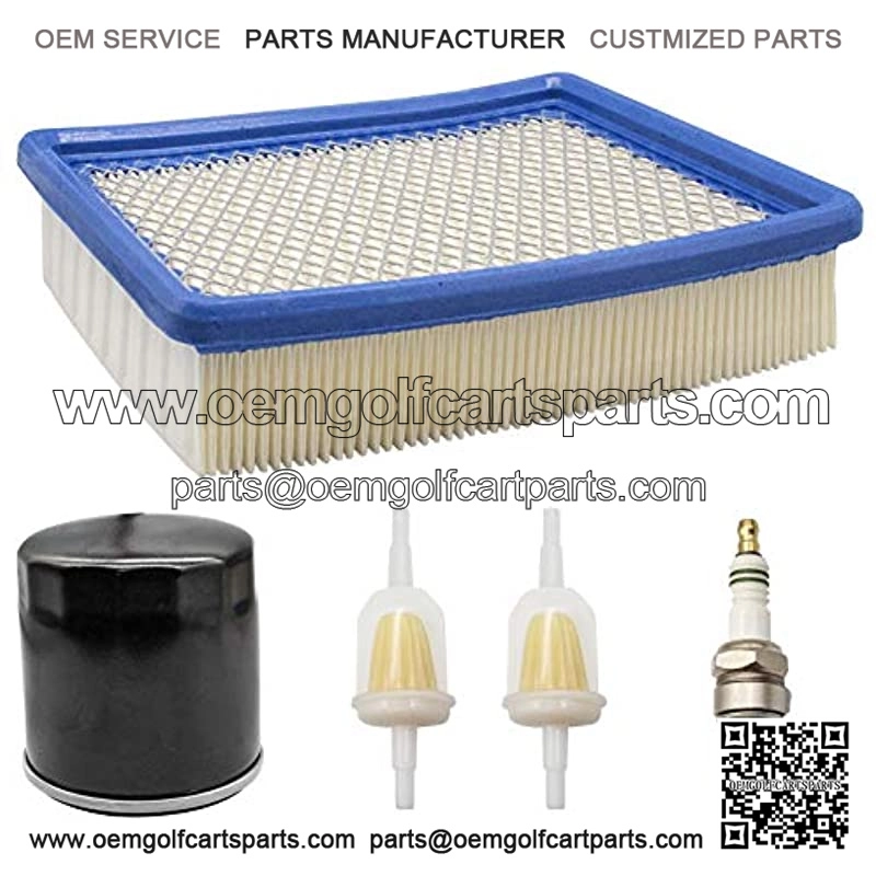 Club Car DS Gas Tune Up Kit with Air Oil Fuel Filter Spark Plug for 1992-2004 Golf Cart