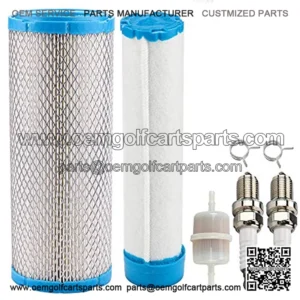 25 083 04-S 11013-7044 Air Filter with Pre Clenaer Fuel Filter Spark Plug for Kawasaki FX651V FX691V FX730V FX751V FX801V FX850V FX1000V 4 Cycle Enine