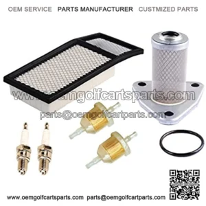 72368G01 Air Filter 26591G01 Oil Filter 72084-G01 Fuel Filter Spark Plug Kit Replacement for EZGO TXT, Medalist 4 Cycle 295cc / 350cc Golf Cart 1994-2005 Replacement Parts,5% coupon applied at checkou