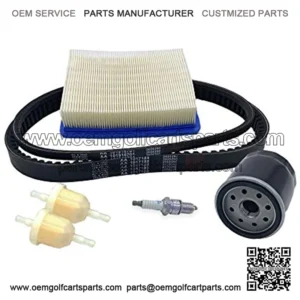Tune Up Kit Compatible On 1997-2003 Club Car Carryall II - Drive Belt, Starter Belt, Air Filter, Oil Filter, Spark Plug