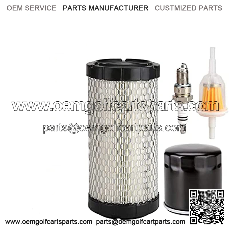 Golf Cart Tune Up Kit for 2008 up EZGO TXT RXV Gas Models with Kawasaki 13.5 hp Engines with Air Filter Oil Filter Fuel Filter Spark Plug,Engine Maintenance Kit for E-Z-GO