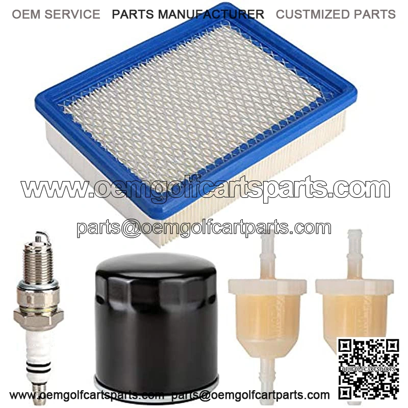 Golf Cart Tune Up Kit for Club Car DS 1992-up Gas Carts with FE290 FE350 Engines, Air Filter 1015426, Oil Filter 1016467 41016467, Fuel Filter 1013684 1014522 102003201, Spark Plug
