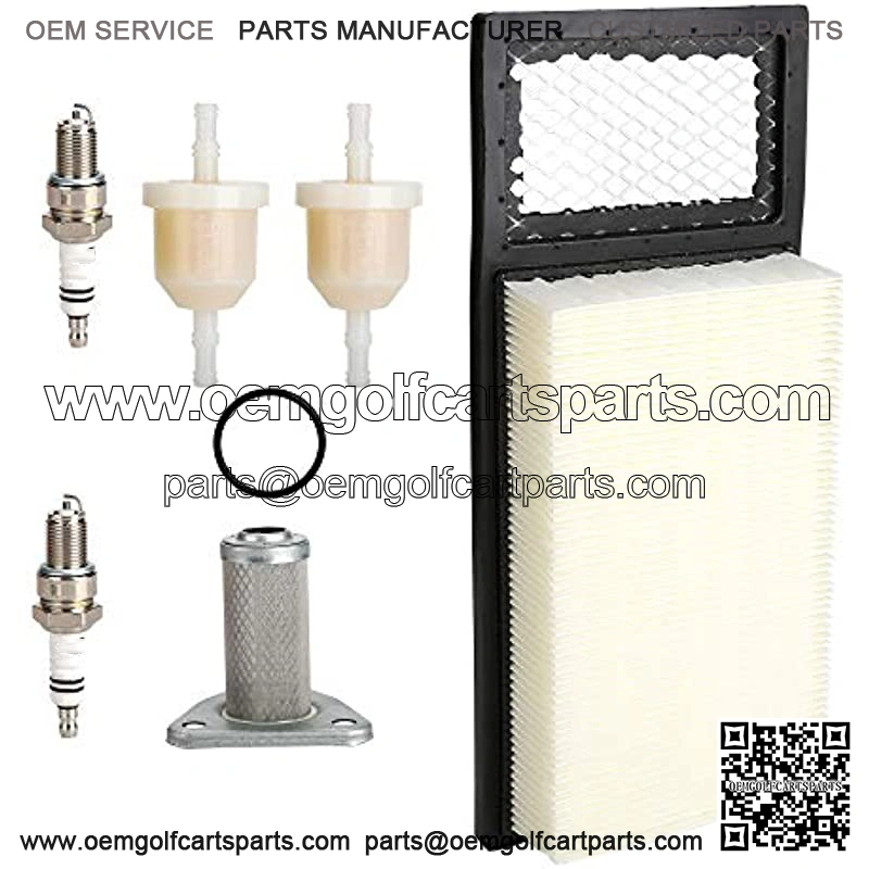 Golf Cart Tune Up Kit for EZGO TXT Medalist 4 Cycle 295cc 350cc Gas 1994-2005, Air Filter 72368G01 Oil Filter 26591G01 Fuel Filter 72084-G01 Spark Plug Replacement kit