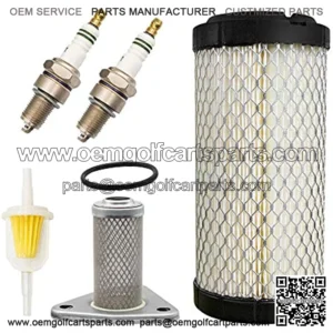 Golf Cart Tune Up Kit with Oil Filter Spark Plug for EZGO TXT/ST 350 Gas 1996-Up