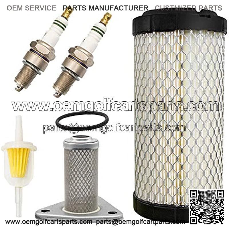 Golf Cart Tune Up Kit with Oil Filter Spark Plug for EZGO TXT/ST 350 Gas 1996-Up
