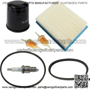 Deluxe Tune Up Kit With Oil Filter for Club Car DS Golf Cart - Fits 1997-Up
