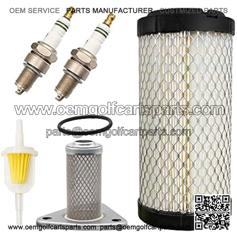 Golf Cart Tune Up Kit with Oil Filter Spark Plug For EZGO TXT/ST 350 Gas 1996-Up