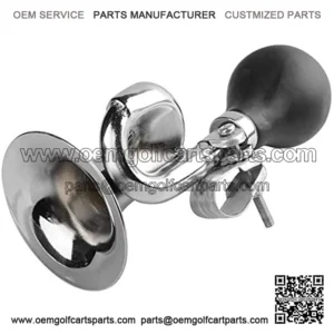 GolfYoo Golf Cart Accessories Old Fashion Chrome Bugle Horn Fits for Club Car Yamaha EZ-GO EZ GO