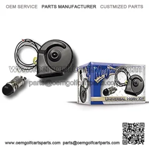 02-019 Universal Golf Cart Horn Kit for EZGO, Club Car, Yamaha Golf Carts