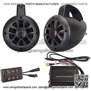 NOAM NUTV4 - Marine Bluetooth ATV/Golf Cart/UTV Speakers Stereo System