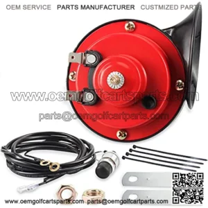 Golf Cart Horn Kit Floor Mount Button for EZGO, Club Car, Yamaha, 12 V