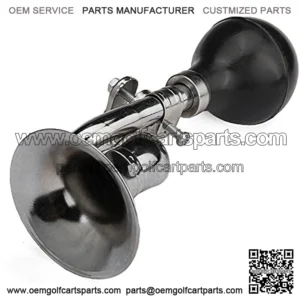 Coolrunner Bugle Horn, Retro Clown Horn, Kids Bike Horn, Classic Vintage Metal Twist Loudspeaker Siren Hooter Snail Air Horn for Vehicles Bicycles Golf Cart