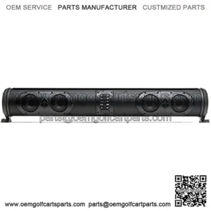 SEDS32 Double-Sided Amplified Powersports 11 Speaker Bluetooth Soundbar Waterproof Sandproof with LED Lighting 500 Watts of Peak Power