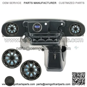 Kicker Audio System W/Carbon Fiber Deluxe Dash for EZGO TXT Golf Cart 1994-Up