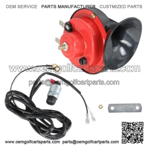 New 12 Volt Golf Cart Electric Horn Kit for EZGO, Club Car, Yamaha Universal