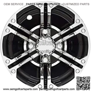 Wheel Cover, Set of 4, 10" Daytona Chrome with Black