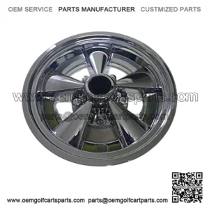 Chrome Rally Golf Cart Wheel Covers 10" - Set of 4