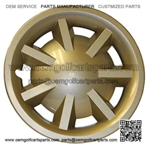 EZGO Metallic Gold Hubcap Assembly for RXV without Logo, 8-Feet