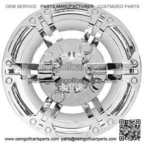 Wheel Cover, Set of 4, 8" Daytona Chrome