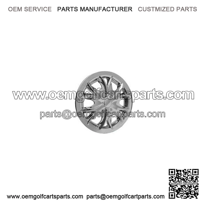 Chrome One Piece Trim Ring, (Fits 8" Golf Cart Wheels)