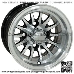 Medusa 10x7 Machined Black Wheel