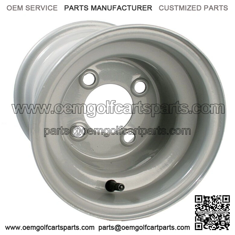 1 Golf Cart Wheel Silver Steel 8x7 Centered Club Car EZGO Yamaha 4x101.6mm